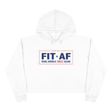 Load image into Gallery viewer, Make America Thiccc Again Women&#39;s Cropped Hoodie