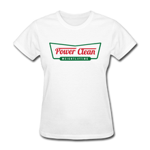 Load image into Gallery viewer, Power Clean Women&#39;s Tee - white