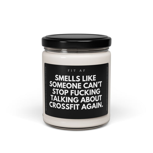 Can't Stop F*cking Talking About Crossfit Glass Candle