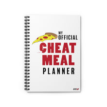 Load image into Gallery viewer, My Official Cheat Meal Planner Spiral Notebook
