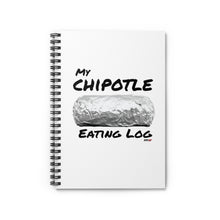 Load image into Gallery viewer, My Chipotle Eating Log Spiral Notebook