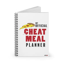 Load image into Gallery viewer, My Official Cheat Meal Planner Spiral Notebook