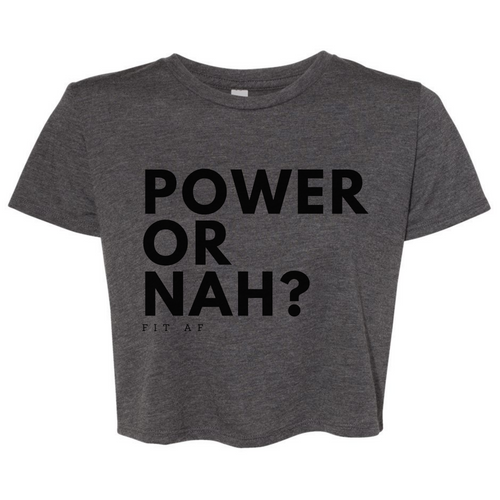 Power Or Nah? Women's Crop Top
