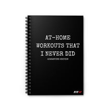Load image into Gallery viewer, At-Home Workouts Spiral Notebook