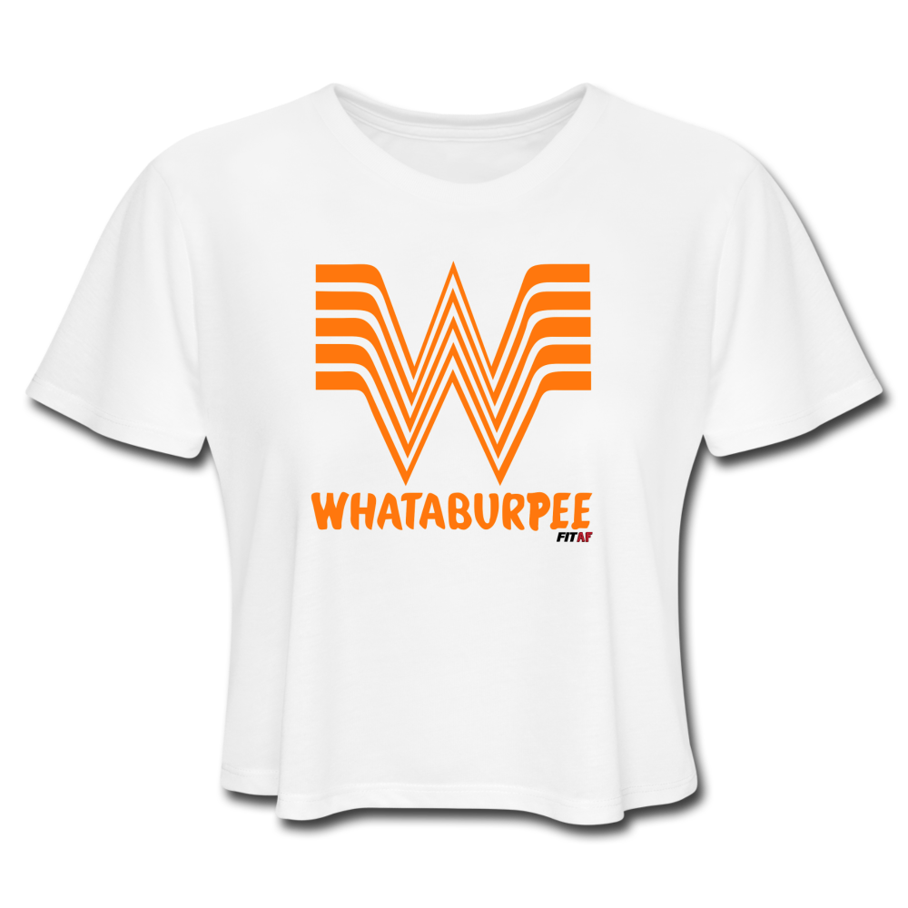 WHATABURPEE Women's Crop Top - white