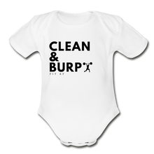 Load image into Gallery viewer, Clean &amp; Burp Toddlier Onsie - white