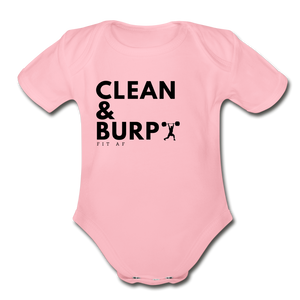 Clean & Burp Toddlier Onsie - light pink