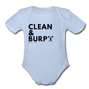 Clean & Burp Toddlier Onsie - sky