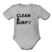 Load image into Gallery viewer, Clean &amp; Burp Toddlier Onsie - heather gray