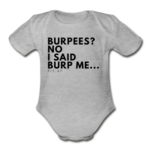 Burpees? Toddler Onsie - heather gray